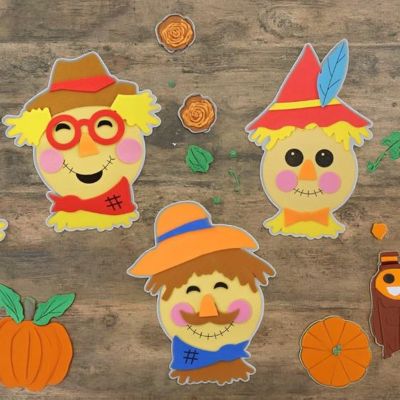 New EVA Foam Thanksgiving Scarecrow Magnetic Sticker Ornaments