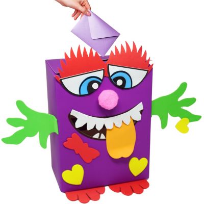 Hot Sales Paper DIY Valentine Monster Craft Card Box