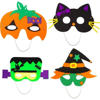 Customizable Felt Halloween Character Masks DIY Party Wearable Craft