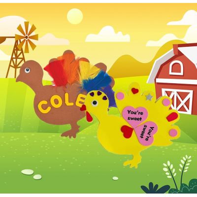 EVA Thanksgiving Turkey Shape DIY Craft