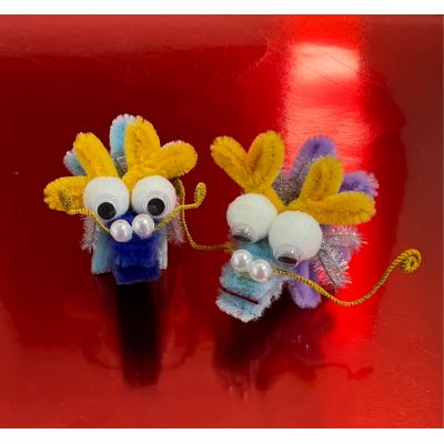 Brand New Pipe Cleaners Chinese Dragon Loong Craft Hairpin