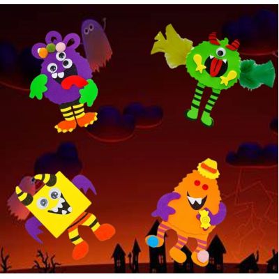 EVA Customizable Halloween Monsters Craft Ornaments