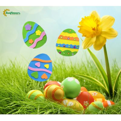 New EVA Foam Easter Egg Craft Ornament