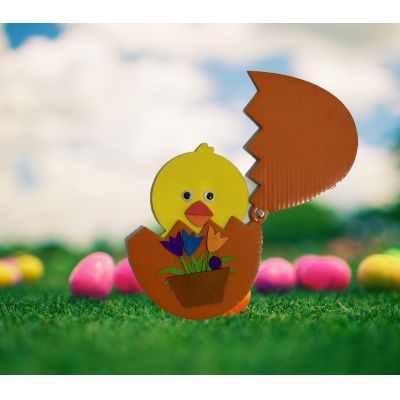 New EVA & Corrugated Paper Easter Chick Egg DIY Craft Toy Set
