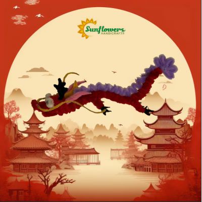 New DIY Chenille Stems Chinese Dragon Craft Ornament Toy