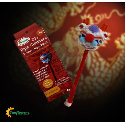 New Chenille Stems Chinese Dragon Loong Wand Craft