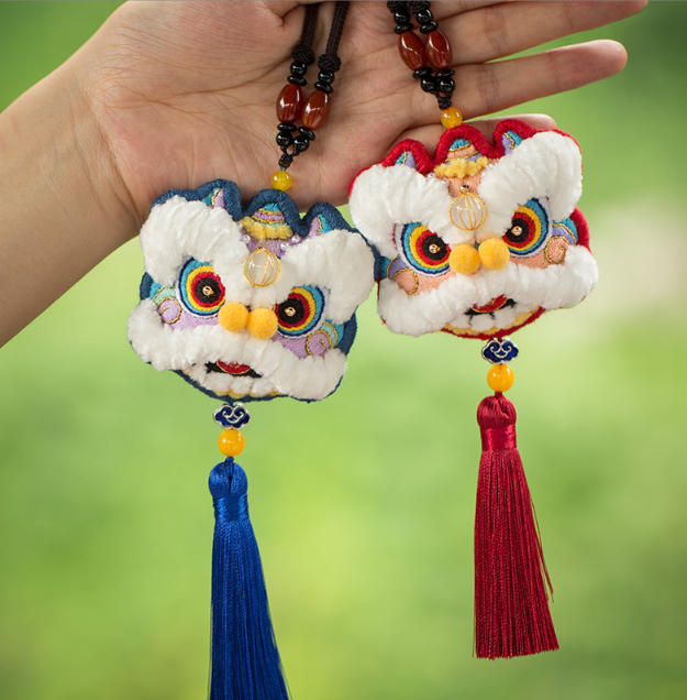 Traditional Chinese Lion Dance DIY Embroidery Kit