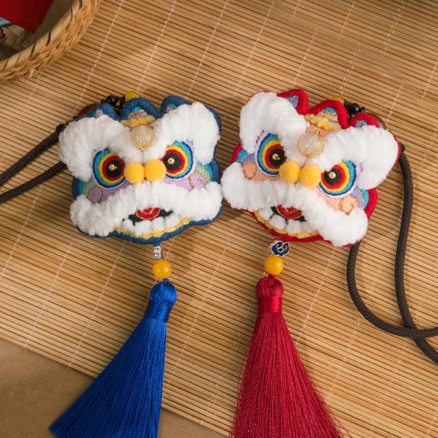 Traditional Chinese Lion Dance DIY Embroidery Kit