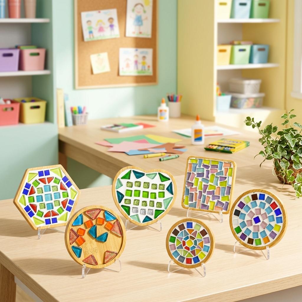 Professional Mosaic DIY Coaster Material Kit