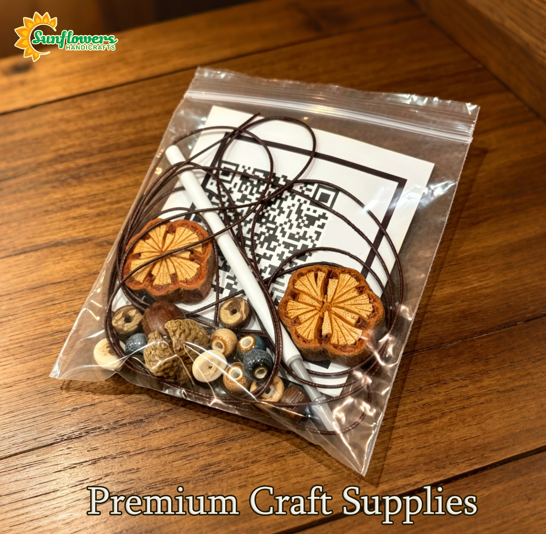 Sunflowers New Handcrafted Natural Botanical Herbal DIY Bracelet Kit