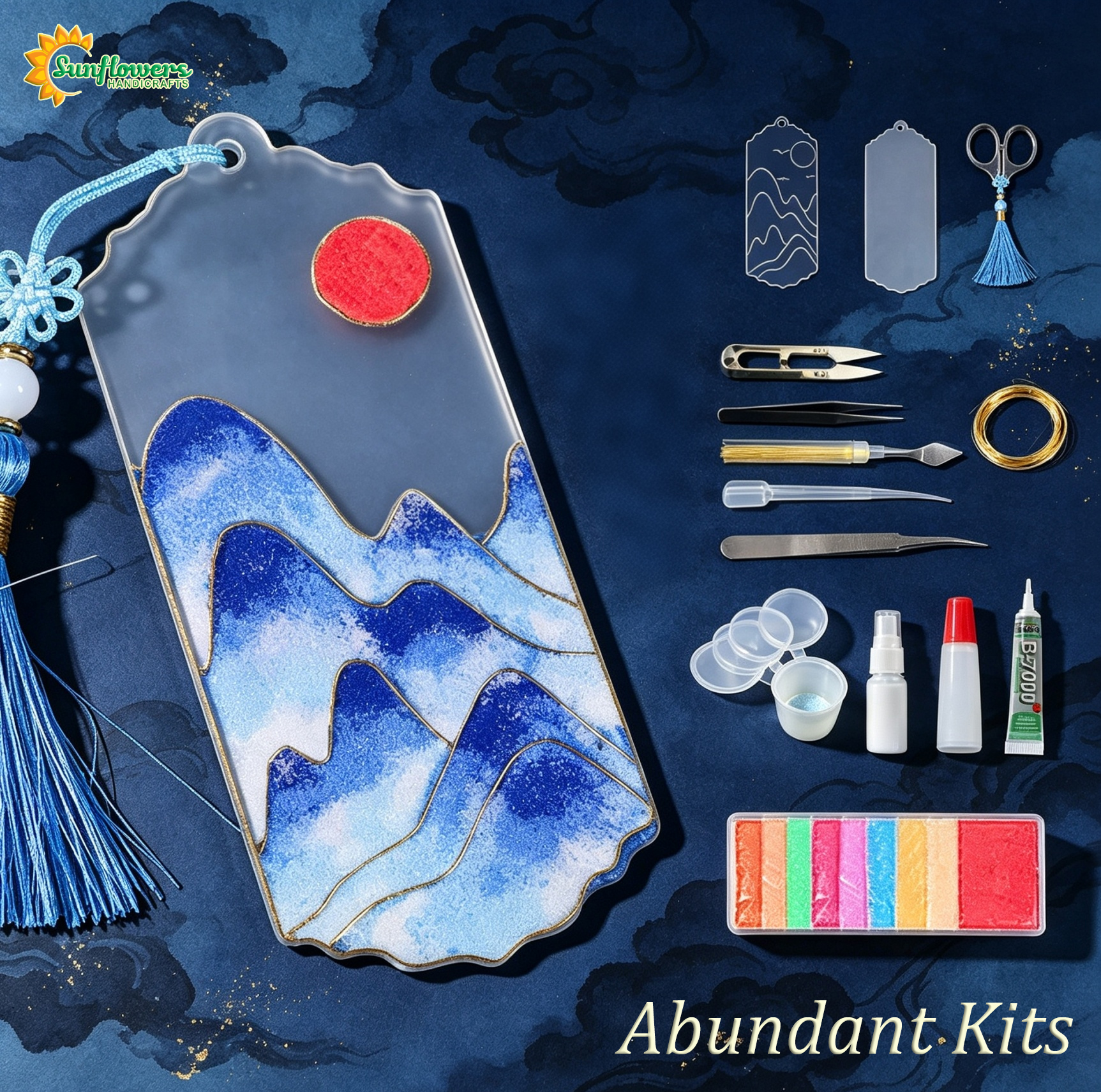 Traditional Cloisonne Filigree Enamel Bookmark DIY Kit