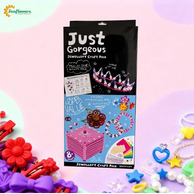 New 2025 JUST GORGEOUS Craft Jewelries Making Kit Color Box Pack Set